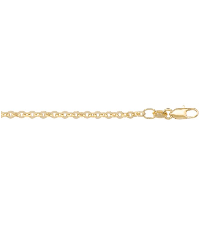 Small Cable Chain Necklace in 18K Gold, 1.7mm