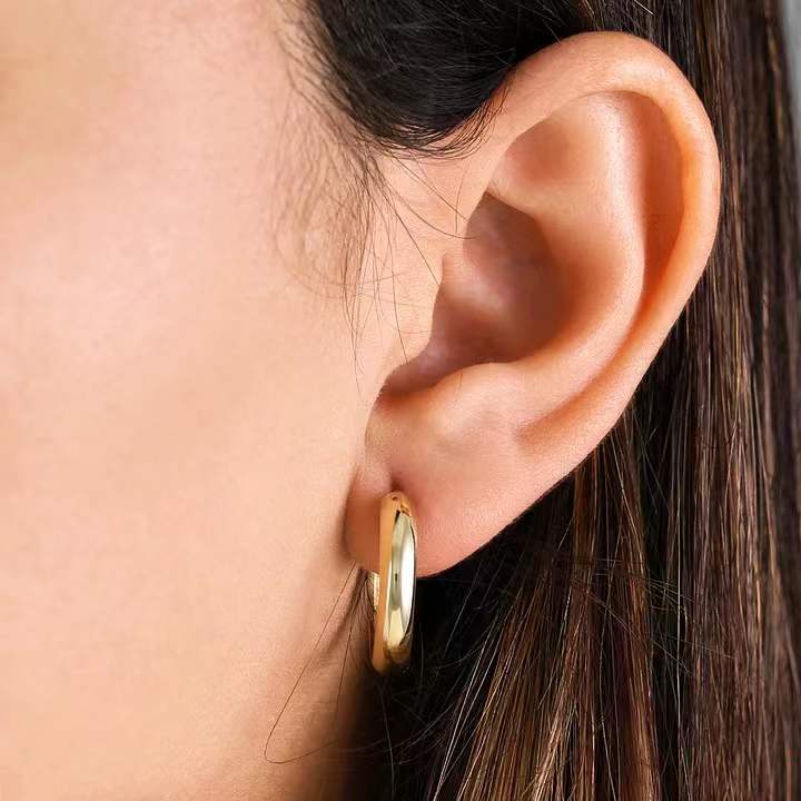 14K Gold Small Hoop Earrings | One Size | Earrings Hoop Earrings | Gifts for Her