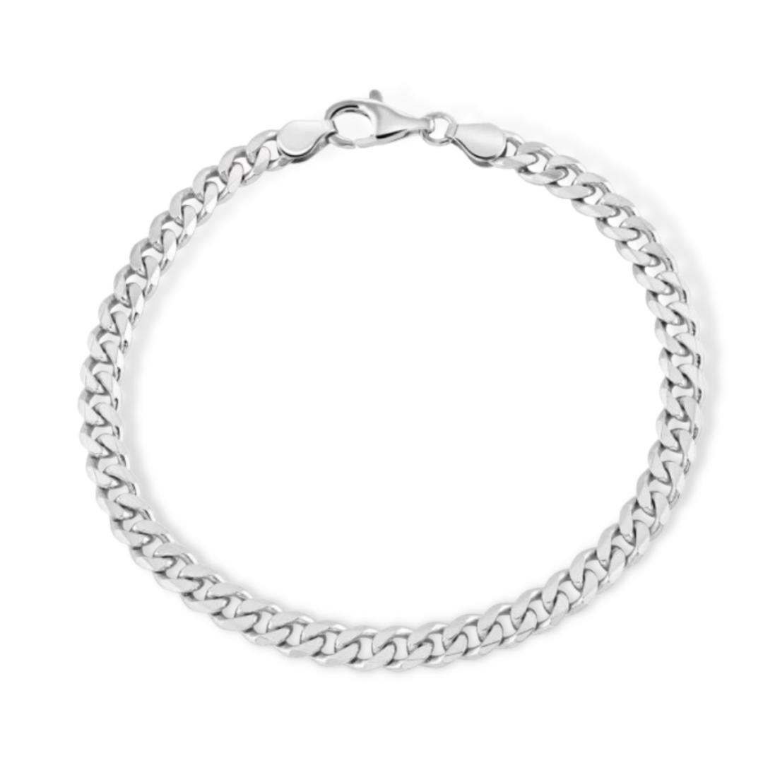 Strata Anchor Chain Bracelets in Sterling Silver,4.5mmW - FOURTRUSS
