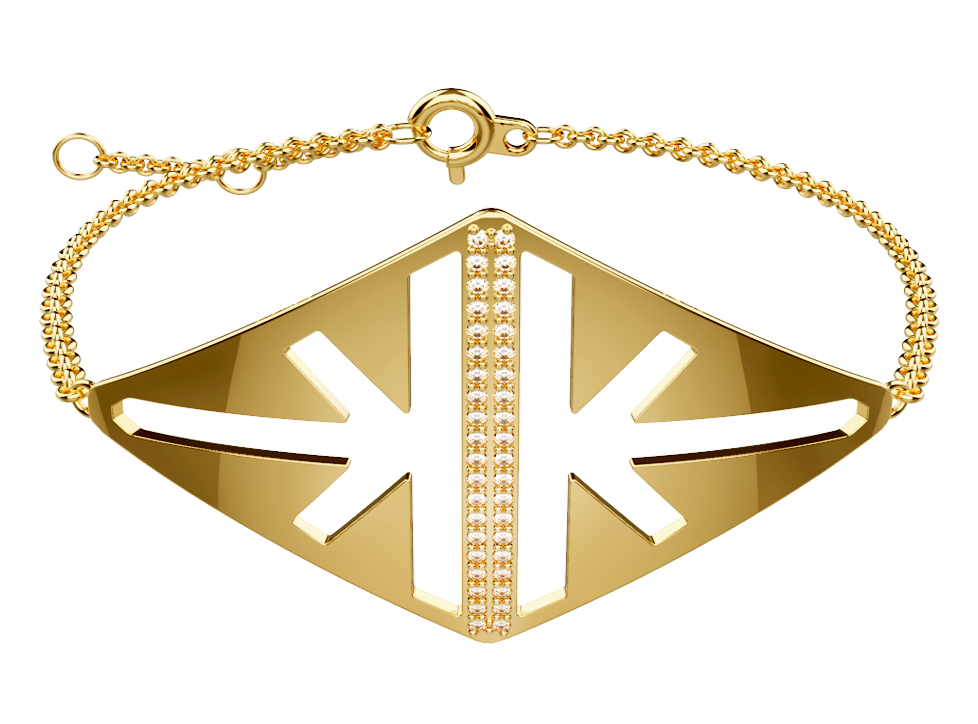 LOUIS VUITTON Diamond Monogram Bracelet